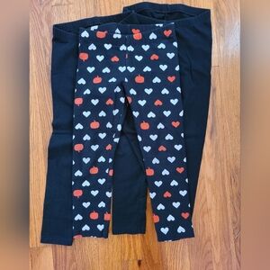 Halloween and Black Leggings Bundle 4/4T